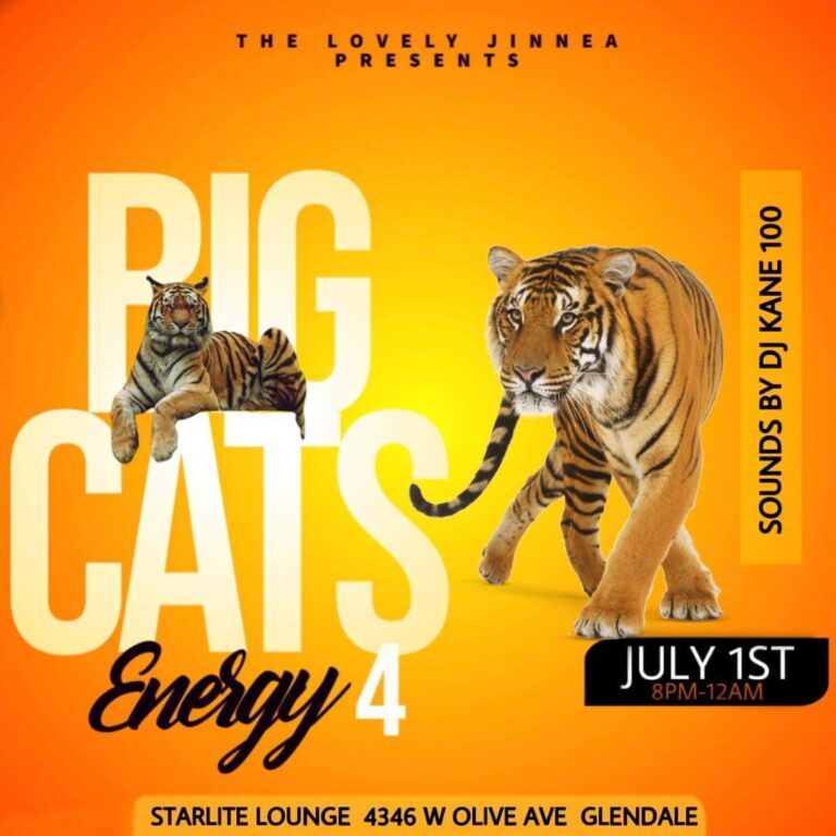 Big Cats Energy 4 is BACK!  A fundraiser showcase – Brought to us by The Lovely Jinnea